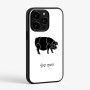 כיסוי בעיצוב אישי עם השם שלך לדגם - Apple iPhone 15 Pro בעיצוב חזיר