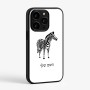 כיסוי בעיצוב אישי עם השם שלך לדגם - Apple iPhone 15 Pro בעיצוב זברה
