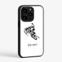 כיסוי בעיצוב אישי עם השם שלך לדגם - Apple iPhone 15 Pro בעיצוב אופנוע שלג