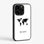 כיסוי בעיצוב אישי עם השם שלך לדגם - Apple iPhone 15 Pro בעיצוב מפת העולם