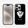 כיסוי בעיצוב אישי עם השם שלך לדגם - Apple iPhone 15 Pro בעיצוב פני פנטרה