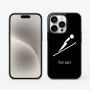 כיסוי בעיצוב אישי עם השם שלך לדגם - Apple iPhone 15 Pro בעיצוב קפיצת סקי אולימפית