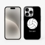 כיסוי בעיצוב אישי עם השם שלך לדגם - Apple iPhone 15 Pro בעיצוב כדור כדורעף