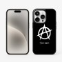 כיסוי בעיצוב אישי עם השם שלך לדגם - Apple iPhone 15 Pro בעיצוב אנרכיה