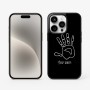 כיסוי בעיצוב אישי עם השם שלך לדגם - Apple iPhone 15 Pro בעיצוב יד