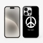 כיסוי בעיצוב אישי עם השם שלך לדגם - Apple iPhone 15 Pro בעיצוב סמל השלום