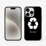 כיסוי בעיצוב אישי עם השם שלך לדגם - Apple iPhone 15 Pro בעיצוב למחזר