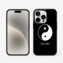 כיסוי בעיצוב אישי עם השם שלך לדגם - Apple iPhone 15 Pro בעיצוב סמל יינג יאנג