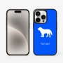 כיסוי בעיצוב אישי עם השם שלך לדגם - Apple iPhone 15 Pro בעיצוב כלב