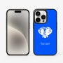 כיסוי בעיצוב אישי עם השם שלך לדגם - Apple iPhone 15 Pro בעיצוב ראש פיל