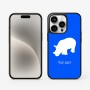 כיסוי בעיצוב אישי עם השם שלך לדגם - Apple iPhone 15 Pro בעיצוב קרנף
