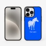 כיסוי בעיצוב אישי עם השם שלך לדגם - Apple iPhone 15 Pro בעיצוב זברה