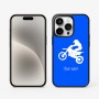 כיסוי בעיצוב אישי עם השם שלך לדגם - Apple iPhone 15 Pro בעיצוב מוטוקרוס