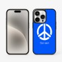 כיסוי בעיצוב אישי עם השם שלך לדגם - Apple iPhone 15 Pro בעיצוב סמל השלום