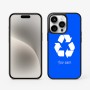 כיסוי בעיצוב אישי עם השם שלך לדגם - Apple iPhone 15 Pro בעיצוב למחזר