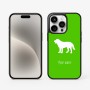 כיסוי בעיצוב אישי עם השם שלך לדגם - Apple iPhone 15 Pro בעיצוב כלב