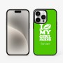 כיסוי בעיצוב אישי עם השם שלך לדגם - Apple iPhone 15 Pro בעיצוב לנשק את החברה שלי