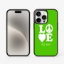 כיסוי בעיצוב אישי עם השם שלך לדגם - Apple iPhone 15 Pro בעיצוב אהבה