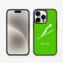 כיסוי בעיצוב אישי עם השם שלך לדגם - Apple iPhone 15 Pro בעיצוב קפיצת סקי אולימפית