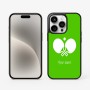 כיסוי בעיצוב אישי עם השם שלך לדגם - Apple iPhone 15 Pro בעיצוב פינג פונג