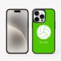 כיסוי בעיצוב אישי עם השם שלך לדגם - Apple iPhone 15 Pro בעיצוב כדור כדורעף