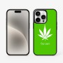 כיסוי בעיצוב אישי עם השם שלך לדגם - Apple iPhone 15 Pro בעיצוב עלה מריחואנה - גראס