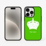 כיסוי בעיצוב אישי עם השם שלך לדגם - Apple iPhone 15 Pro בעיצוב כתר מלכותי