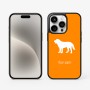 כיסוי בעיצוב אישי עם השם שלך לדגם - Apple iPhone 15 Pro בעיצוב כלב