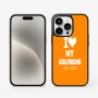 כיסוי בעיצוב אישי עם השם שלך לדגם - Apple iPhone 15 Pro בעיצוב אוהב את החברה שלי