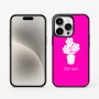 כיסוי בעיצוב אישי עם השם שלך לדגם - Apple iPhone 15 Pro בעיצוב פרח