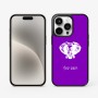 כיסוי בעיצוב אישי עם השם שלך לדגם - Apple iPhone 15 Pro בעיצוב ראש פיל