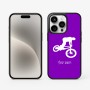 כיסוי בעיצוב אישי עם השם שלך לדגם - Apple iPhone 15 Pro בעיצוב רוכב אופניים