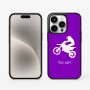 כיסוי בעיצוב אישי עם השם שלך לדגם - Apple iPhone 15 Pro בעיצוב מוטוקרוס