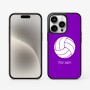 כיסוי בעיצוב אישי עם השם שלך לדגם - Apple iPhone 15 Pro בעיצוב כדור כדורעף