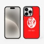כיסוי בעיצוב אישי עם השם שלך לדגם - Apple iPhone 15 Pro בעיצוב פני אריה