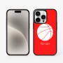 כיסוי בעיצוב אישי עם השם שלך לדגם - Apple iPhone 15 Pro בעיצוב כדורסל