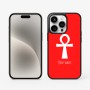 כיסוי בעיצוב אישי עם השם שלך לדגם - Apple iPhone 15 Pro בעיצוב אנק - מפתח החיים המצרי