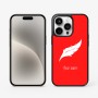 כיסוי בעיצוב אישי עם השם שלך לדגם - Apple iPhone 15 Pro בעיצוב נוצת נוצה