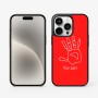 כיסוי בעיצוב אישי עם השם שלך לדגם - Apple iPhone 15 Pro בעיצוב יד
