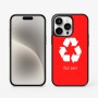 כיסוי בעיצוב אישי עם השם שלך לדגם - Apple iPhone 15 Pro בעיצוב למחזר