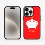 כיסוי בעיצוב אישי עם השם שלך לדגם - Apple iPhone 15 Pro בעיצוב כתר מלכותי