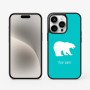 כיסוי בעיצוב אישי עם השם שלך לדגם - Apple iPhone 15 Pro בעיצוב דוב
