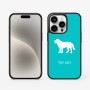 כיסוי בעיצוב אישי עם השם שלך לדגם - Apple iPhone 15 Pro בעיצוב כלב