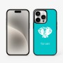 כיסוי בעיצוב אישי עם השם שלך לדגם - Apple iPhone 15 Pro בעיצוב ראש פיל