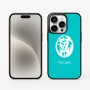 כיסוי בעיצוב אישי עם השם שלך לדגם - Apple iPhone 15 Pro בעיצוב פני אריה