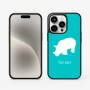 כיסוי בעיצוב אישי עם השם שלך לדגם - Apple iPhone 15 Pro בעיצוב קרנף
