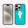 כיסוי בעיצוב אישי עם השם שלך לדגם - Apple iPhone 15 Pro בעיצוב פרח