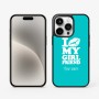 כיסוי בעיצוב אישי עם השם שלך לדגם - Apple iPhone 15 Pro בעיצוב לנשק את החברה שלי