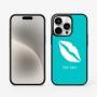 כיסוי בעיצוב אישי עם השם שלך לדגם - Apple iPhone 15 Pro בעיצוב שפתיים - נשיקה