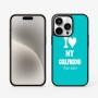 כיסוי בעיצוב אישי עם השם שלך לדגם - Apple iPhone 15 Pro בעיצוב אוהב את החברה שלי